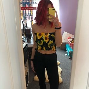 Sunflower 🌻 tube top from Shein